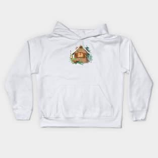 Christmas hut Kids Hoodie